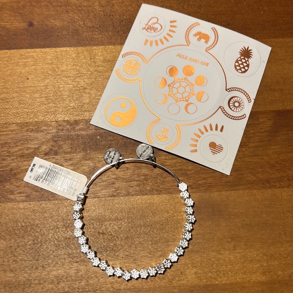 Alex and Ani Snowflake Beaded Bracelet - Picture 2 of 3